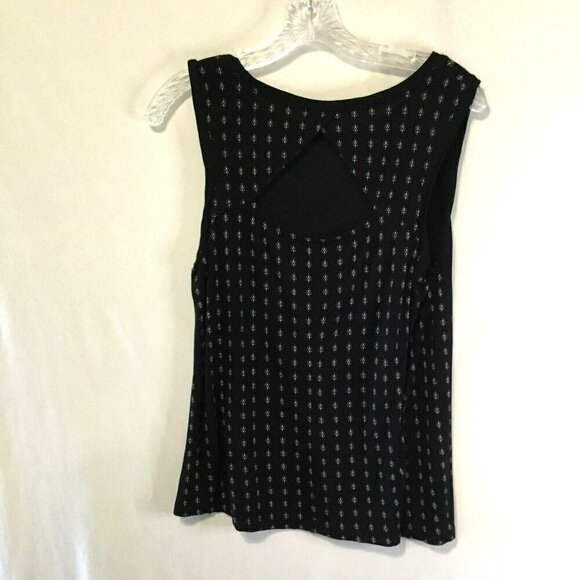 Old Navy Tank Top Peek-A-Boo Sleeveless Pullover Black Women's White Size Large - Picture 5 of 10
